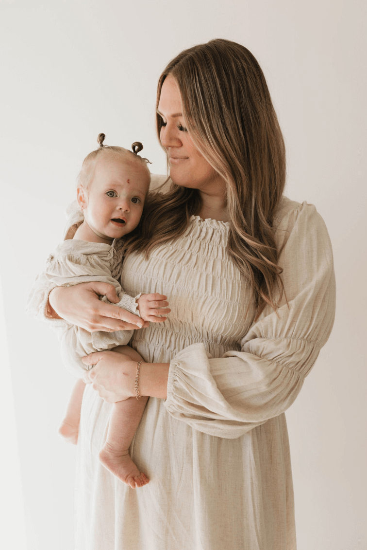 Linen Romper | Flax | Milk & Baby