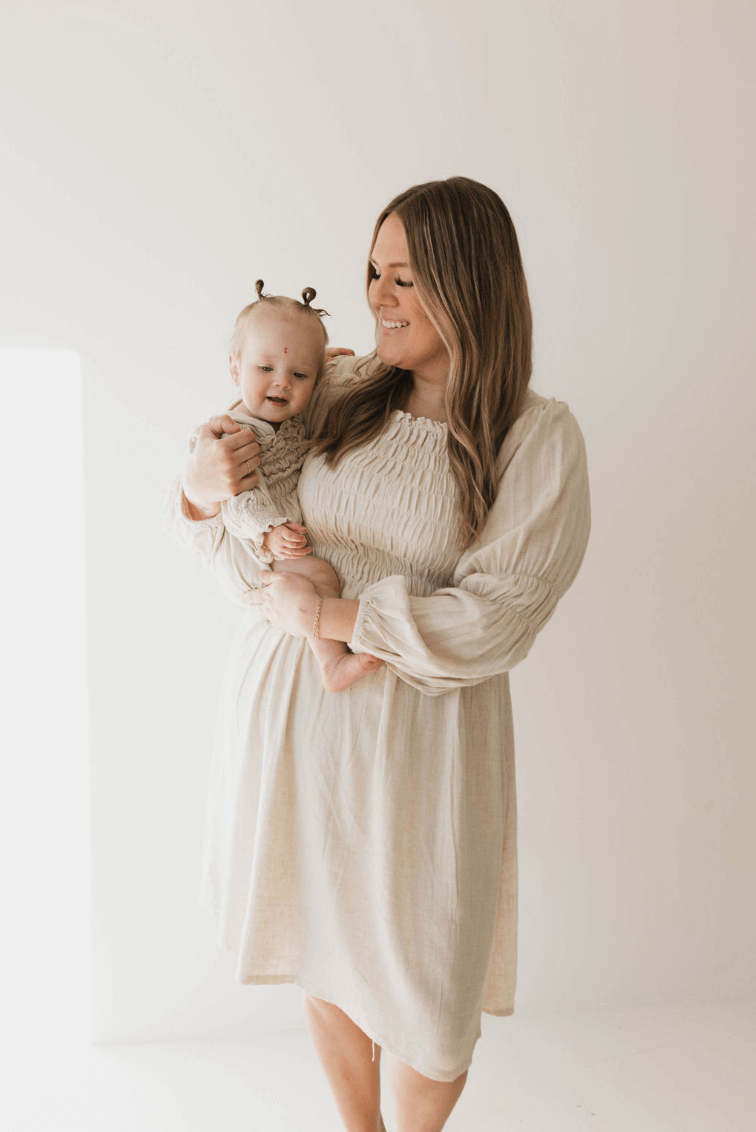 Linen Romper | Flax | Milk & Baby