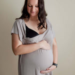 Harbor Mist Maternity Mommy Labor & Delivery Gown | Milk & Baby
