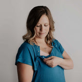 Blue Labor & Delivery Gown | Milk & Baby