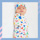 Snugababe Swaddle™ Sleep Pod | Colorful Hearts | Milk & Baby