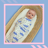 Snugababe Swaddle™ Sleep Pod | Blue Clouds | Milk & Baby