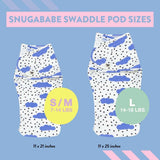 Snugababe Swaddle™ Sleep Pod | Blue Clouds | Milk & Baby