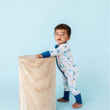 Bamboo One Piece Zip Pajama | Kai Sailboat | Milk & Baby
