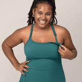 Stevie Active Racerback Nursing Dress | Teal | Milk & Baby