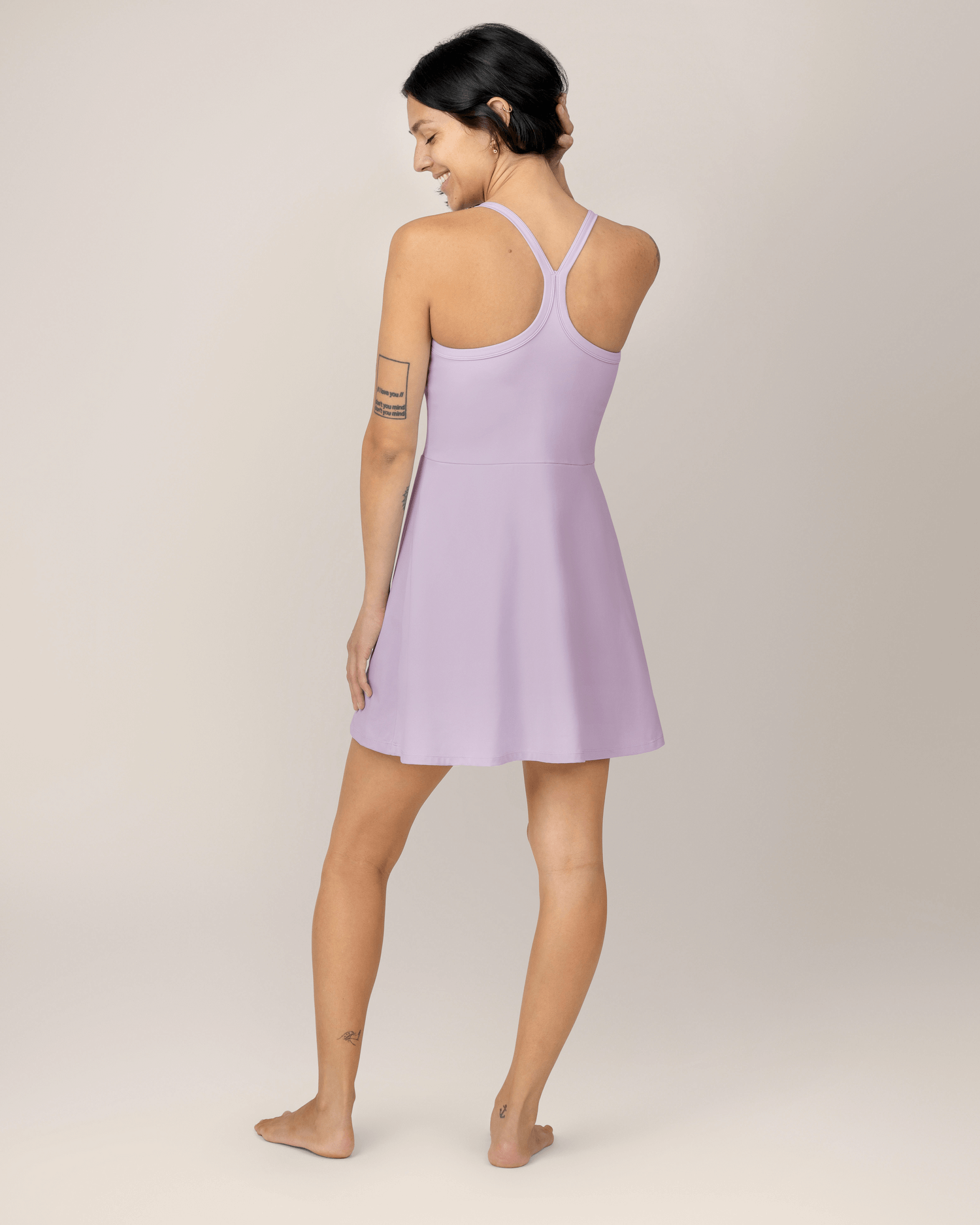 Stevie Active Racerback Nursing Dress | Lavender Mist | Milk & Baby