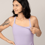 Stevie Active Racerback Nursing Dress | Lavender Mist | Milk & Baby