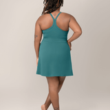 Stevie Active Racerback Nursing Dress | Teal | Milk & Baby