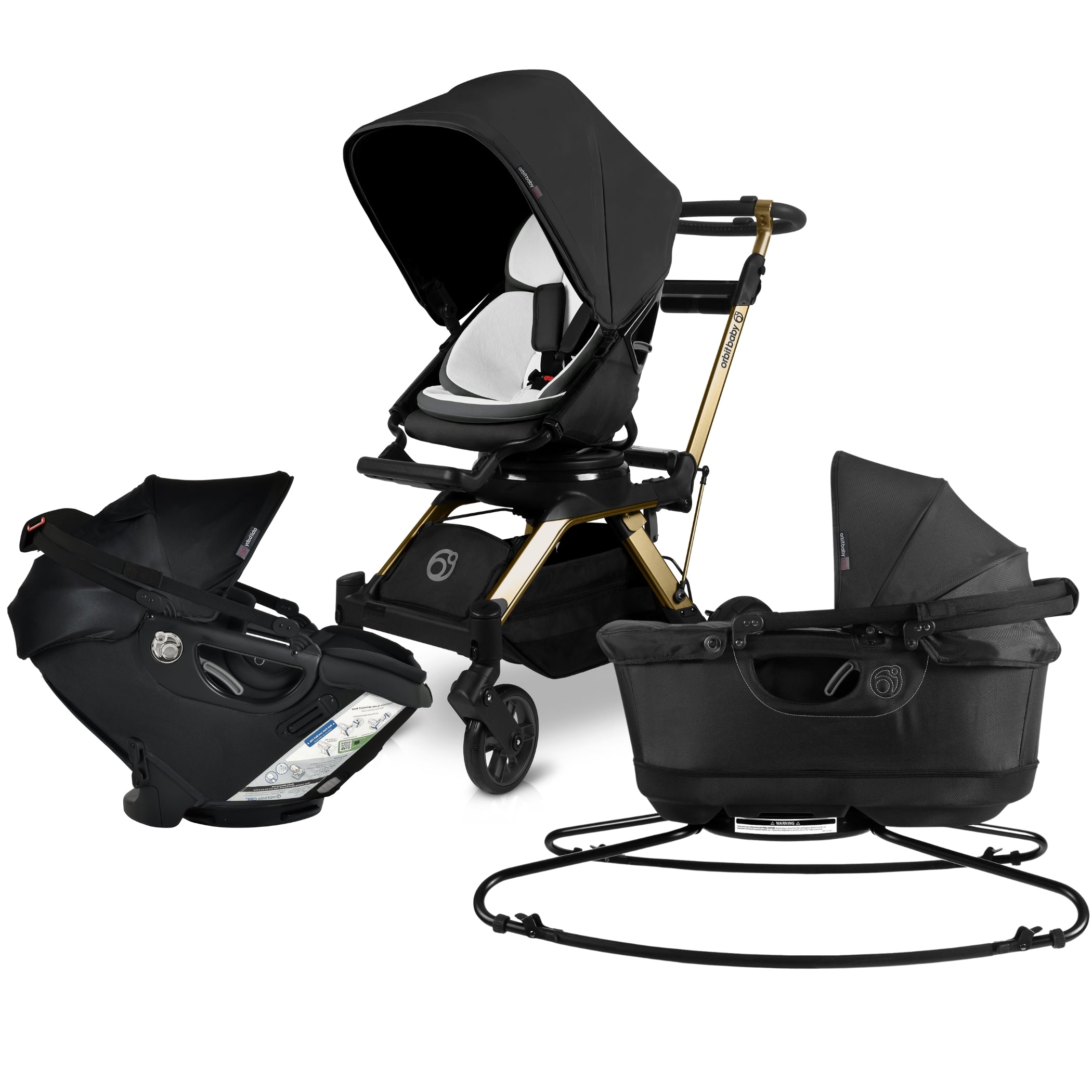 Orbitz Baby Stroll, Lounge, & Ride Travel System | Milk & Baby