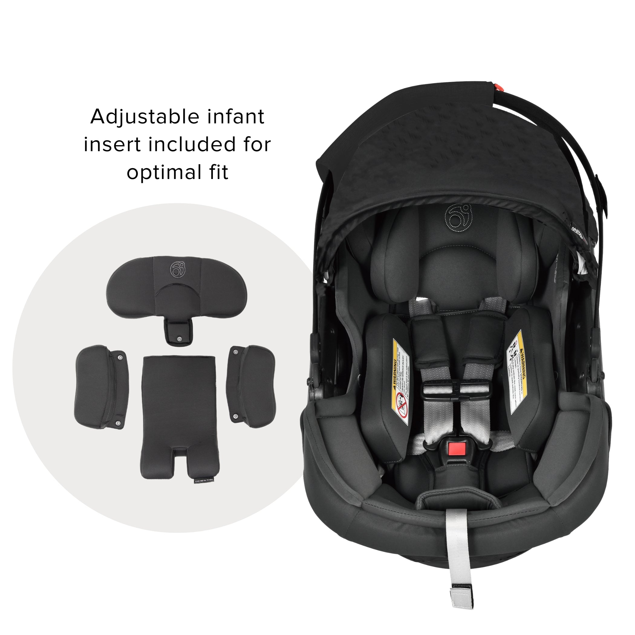 Orbitz Baby Stroll, Lounge, & Ride Travel System | Milk & Baby