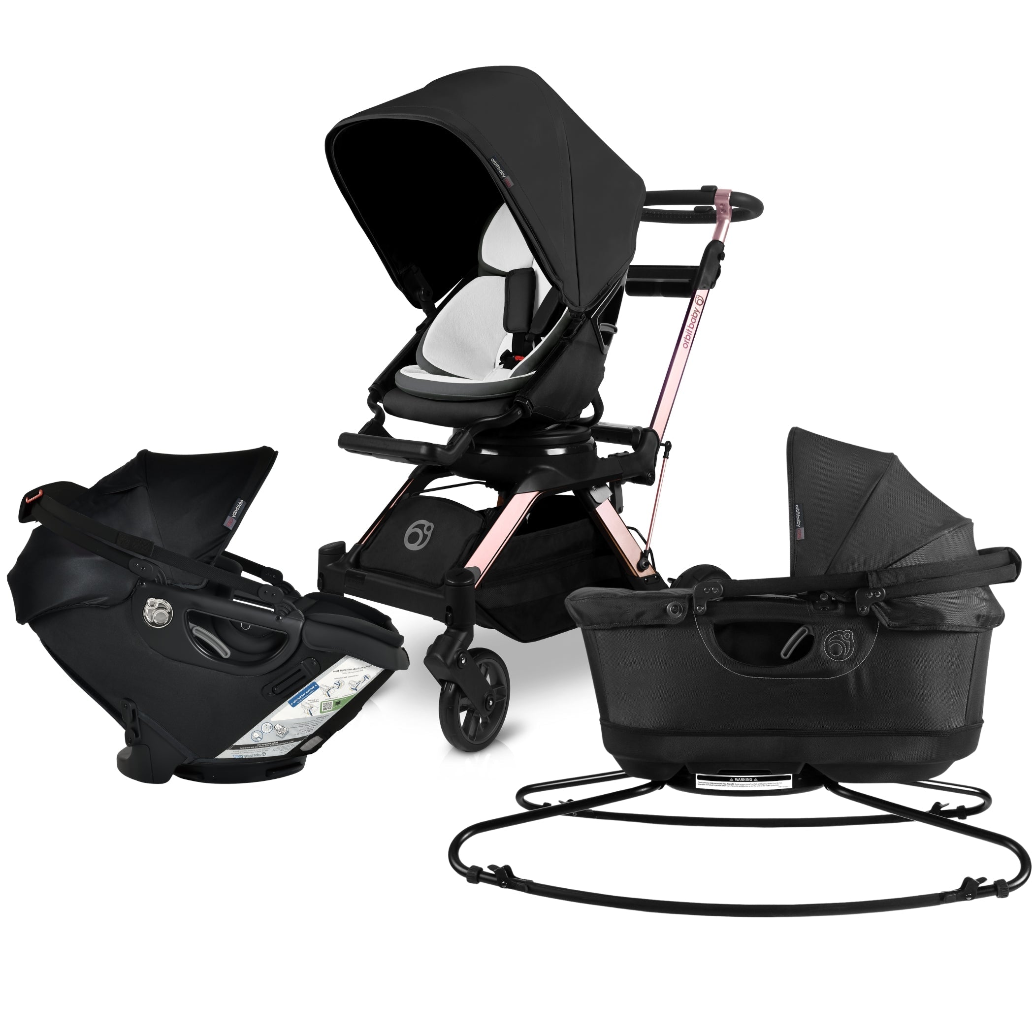 Orbitz Baby Stroll, Lounge, & Ride Travel System | Milk & Baby