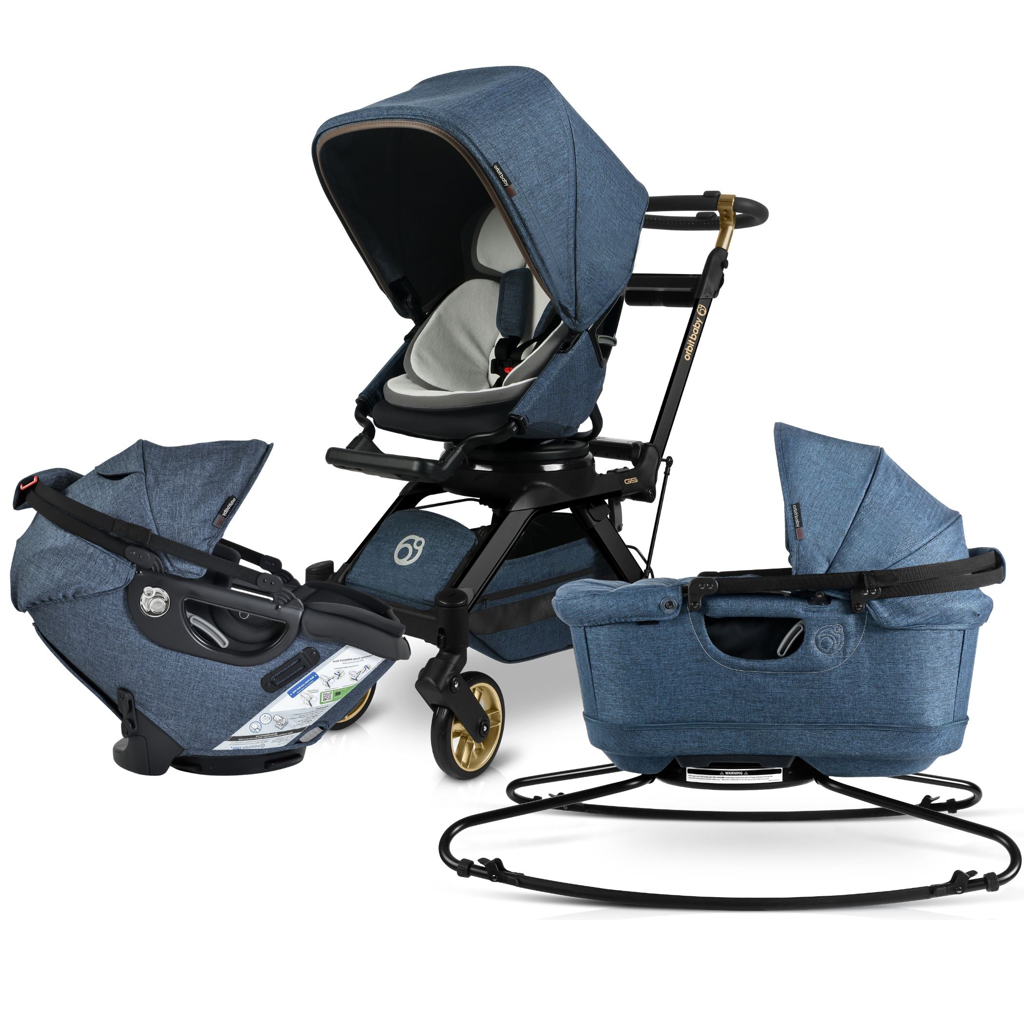 Orbitz Baby Stroll, Lounge, & Ride Travel System | Milk & Baby