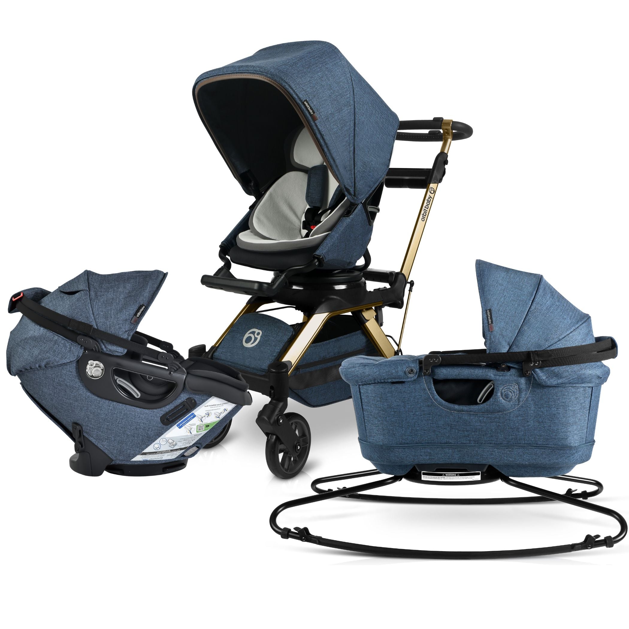 Orbitz Baby Stroll, Lounge, & Ride Travel System | Milk & Baby
