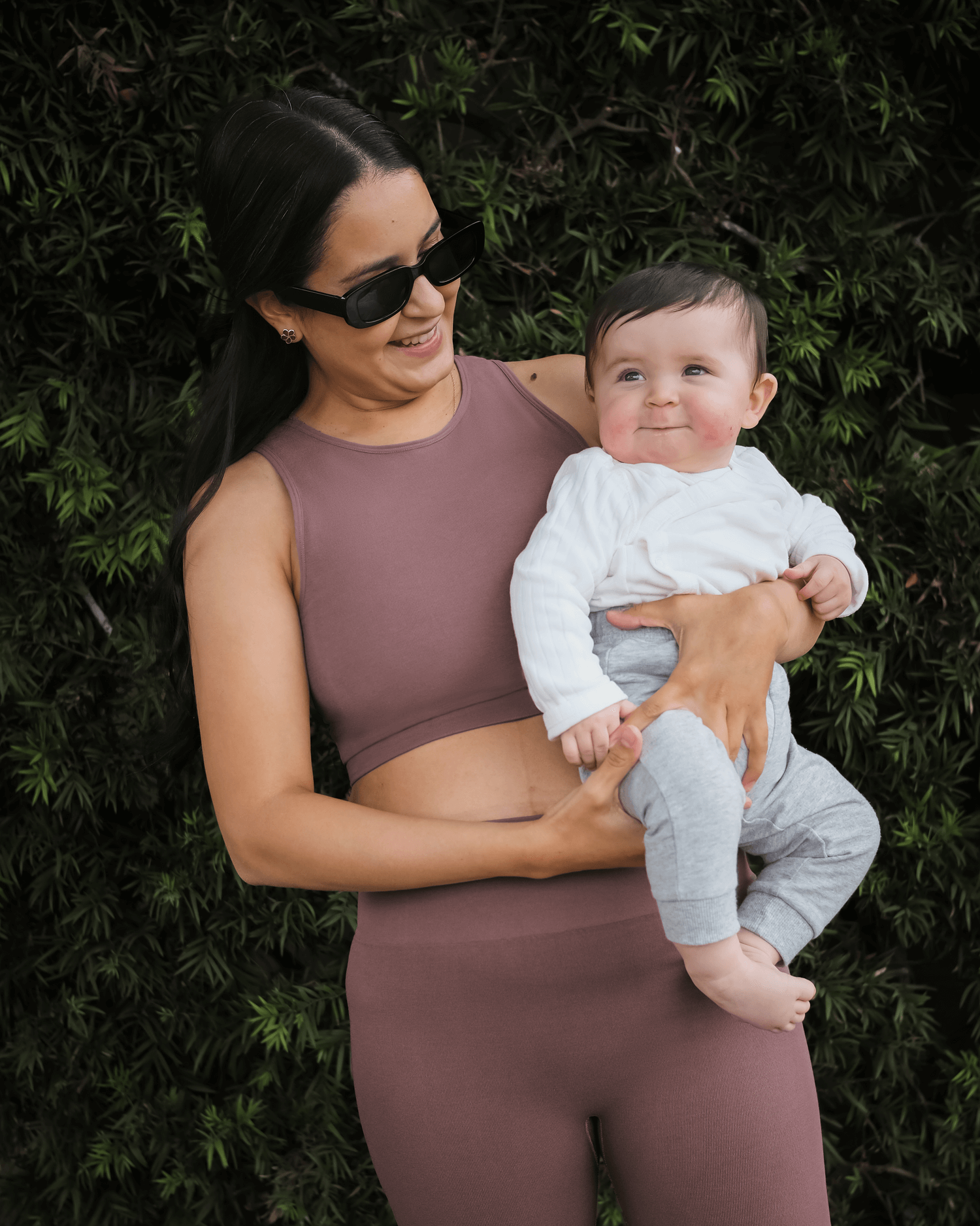 Sublime® Bamboo Hands-Free Pumping Longline Bra Top | Twilight | Milk & Baby