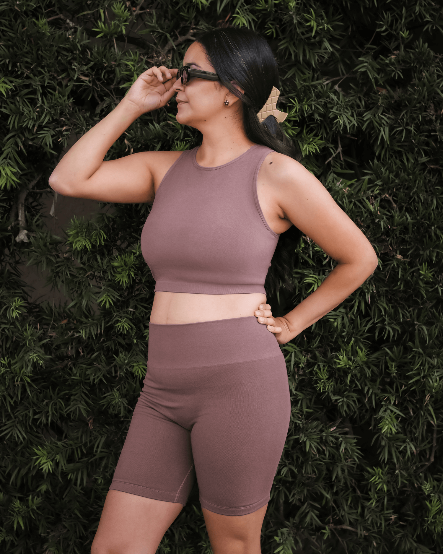 Sublime® Bamboo Hands-Free Pumping Longline Bra Top | Twilight | Milk & Baby