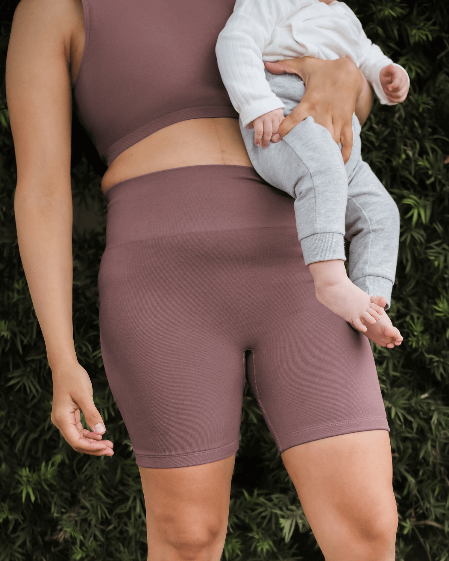 Sublime® Bamboo Maternity & Postpartum Bike Short | Twilight | Milk & Baby