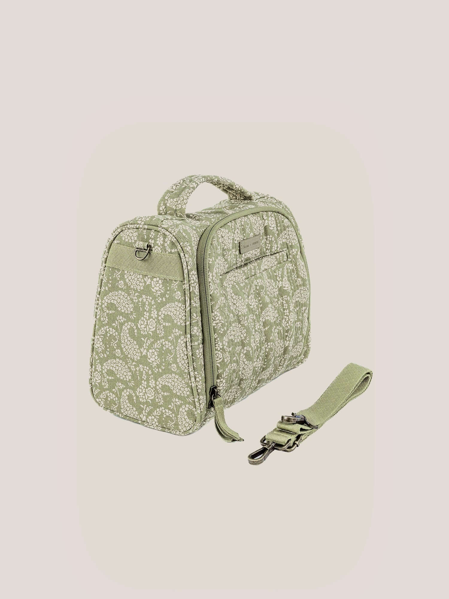 Sazan + JuJuBe Insulated Bottle Bag - Paisley Floral | Milk & Baby