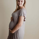 Harbor Mist Maternity Mommy Labor & Delivery Gown | Milk & Baby