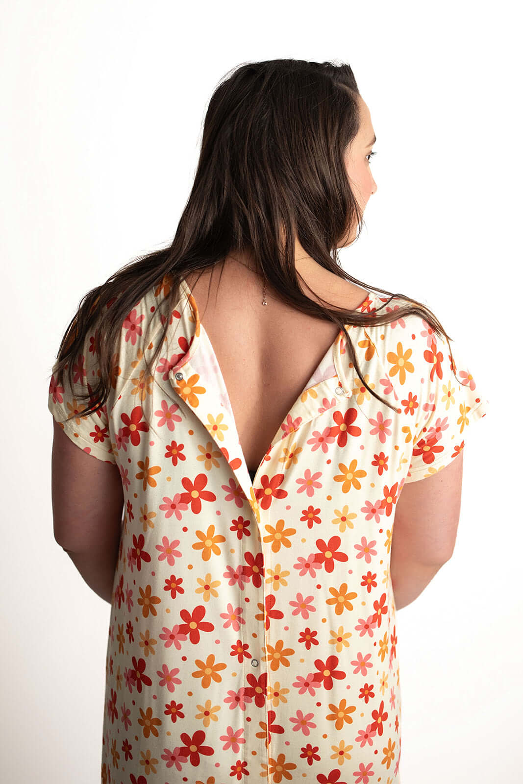 Groovy Flower Labor & Delivery Gown | Milk & Baby