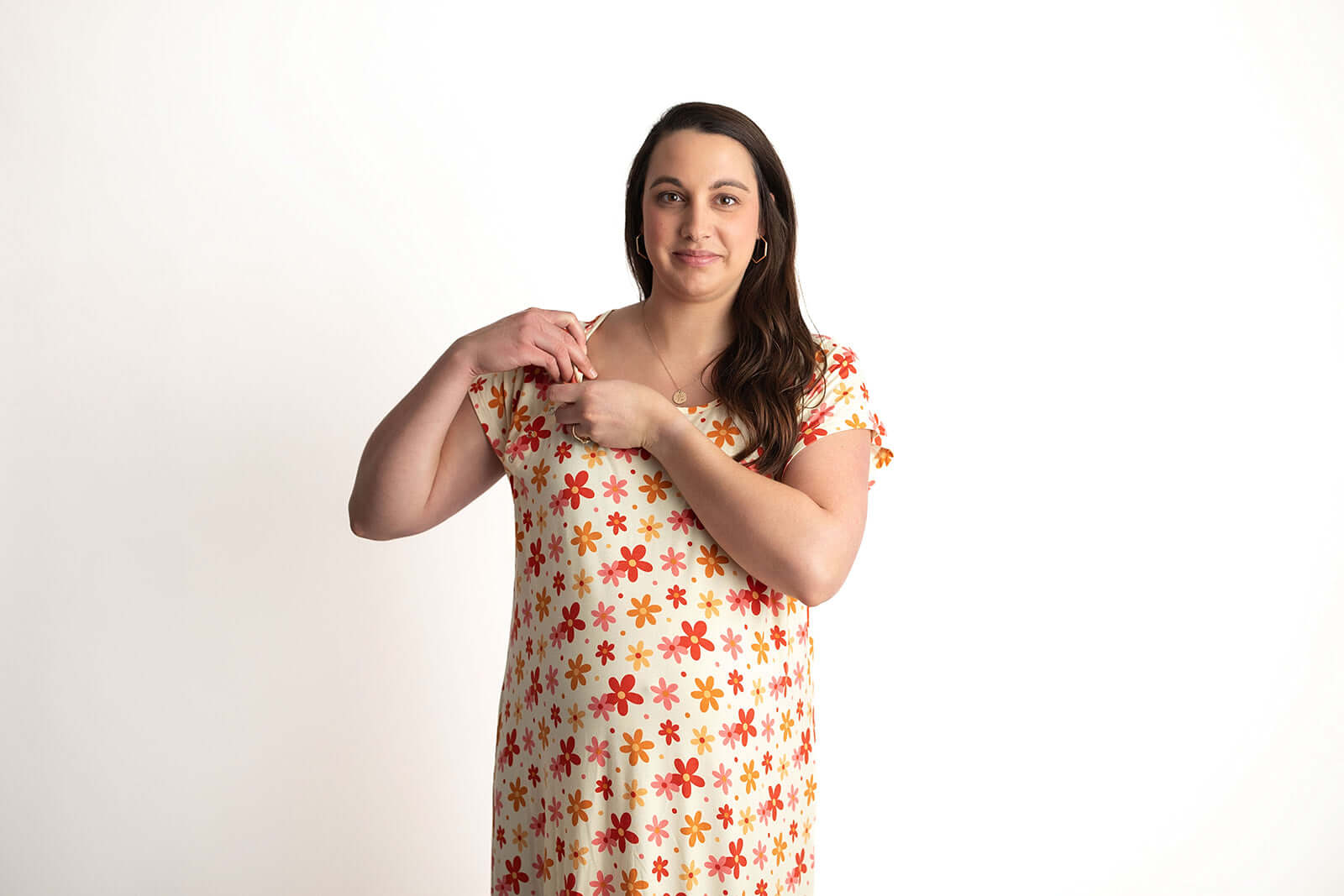 Groovy Flower Labor & Delivery Gown | Milk & Baby
