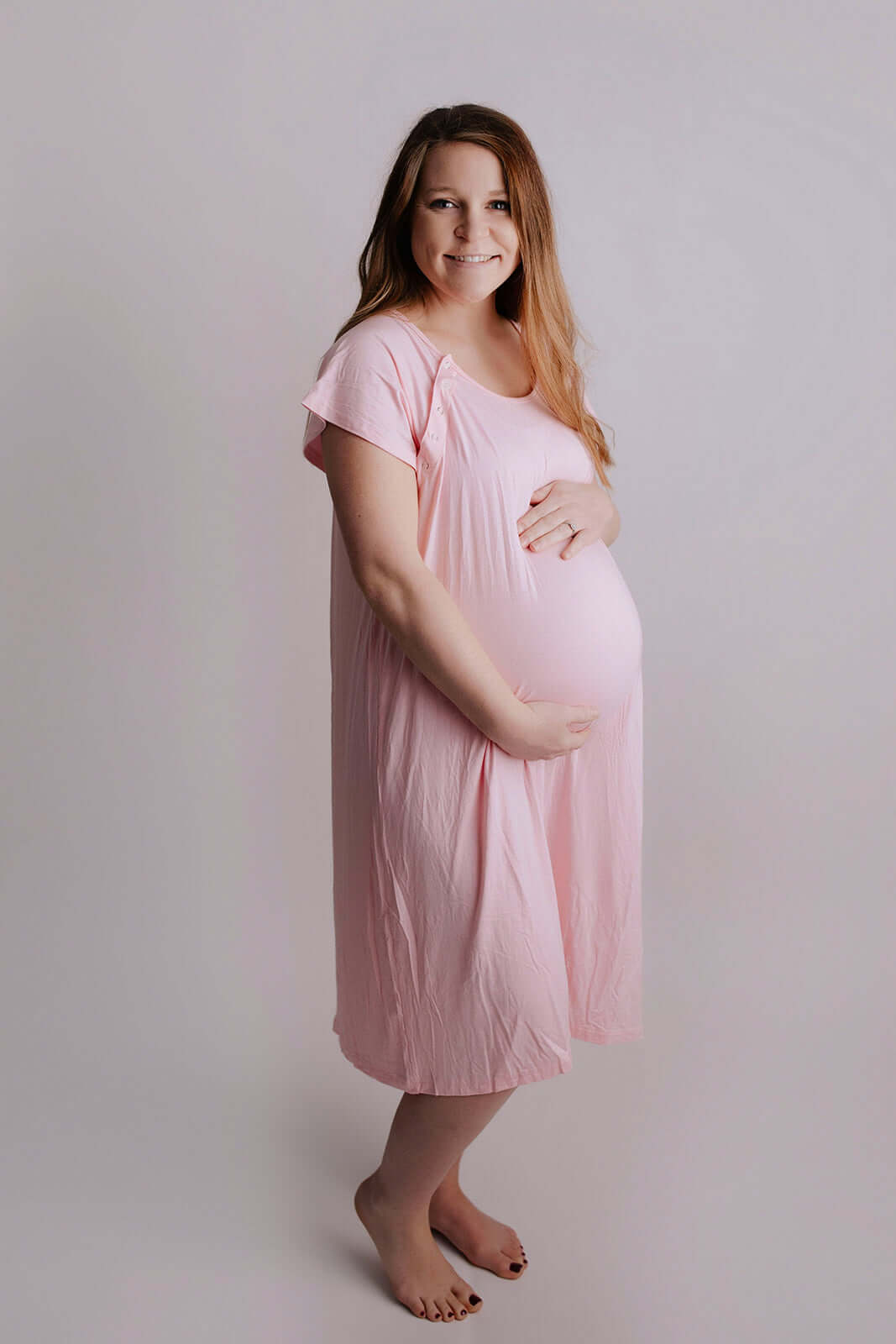 Light Pink Labor & Delivery Gown | Milk & Baby