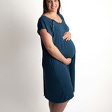 Navy Labor & Delivery Gown | Milk & Baby