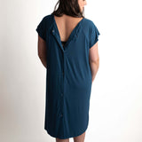 Navy Labor & Delivery Gown | Milk & Baby