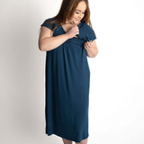 Navy Labor & Delivery Gown | Milk & Baby