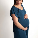 Navy Labor & Delivery Gown | Milk & Baby