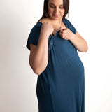 Navy Labor & Delivery Gown | Milk & Baby