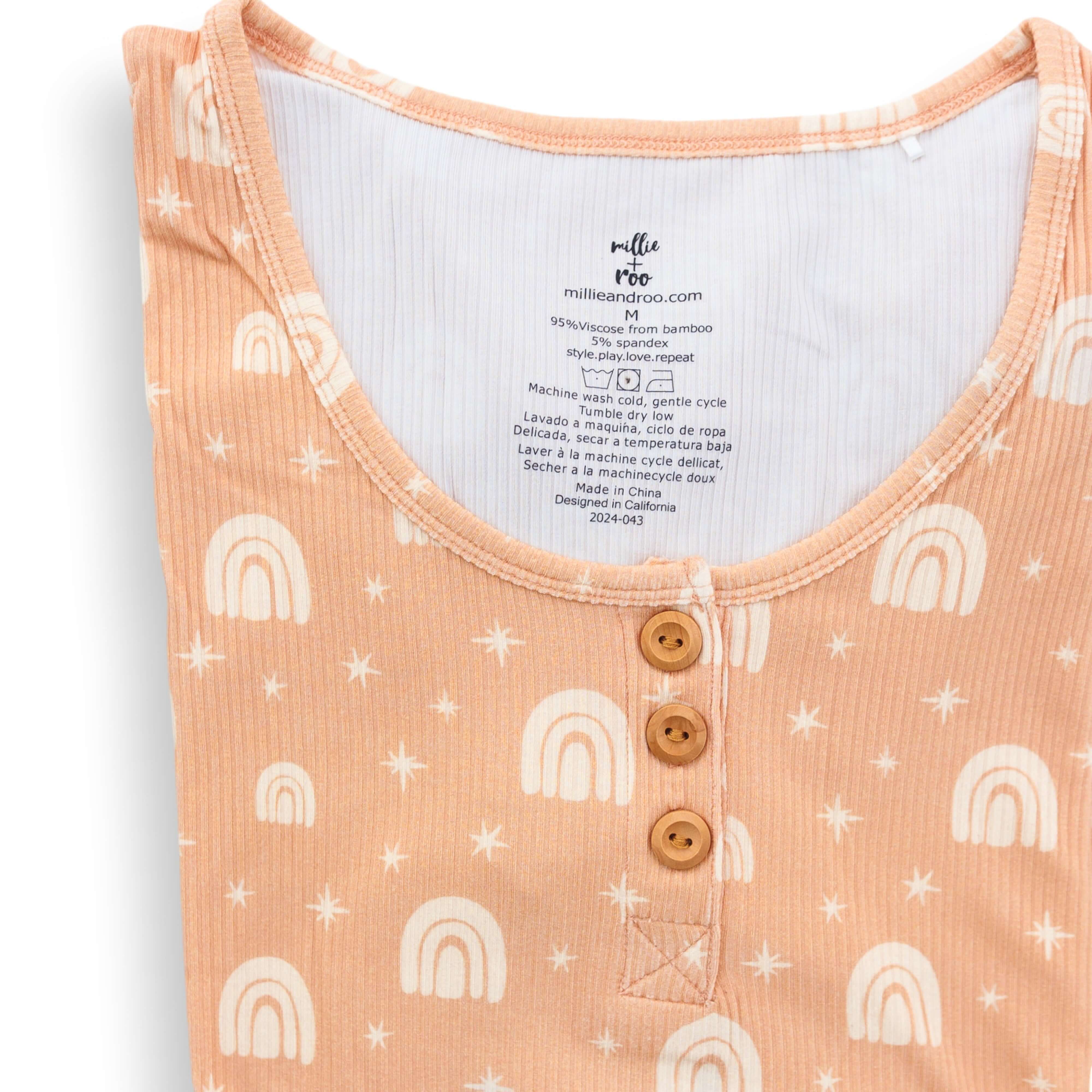 Rainbow Ribbed | Women's Pajama Set | Milk & Baby