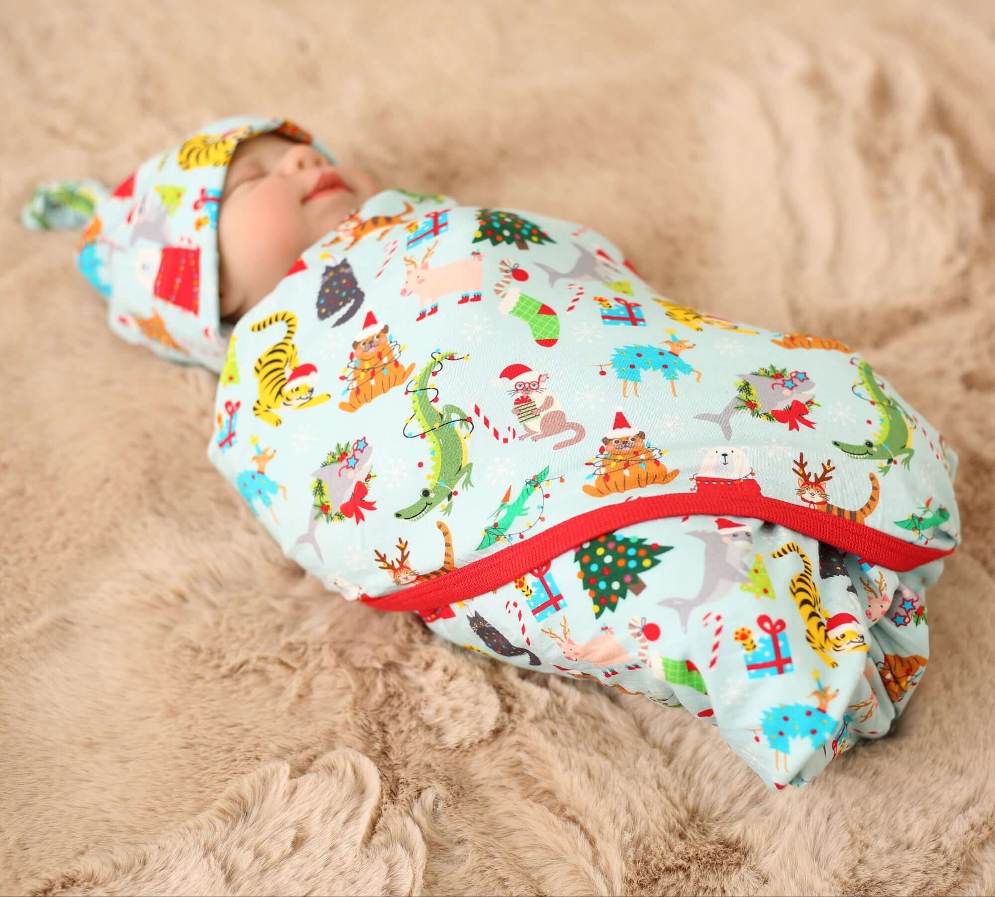Crackling Christmas Swaddle | Milk & Baby