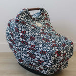 Americana Floral Ribbed Bamboo Multi-Use Cover | Milk & Baby