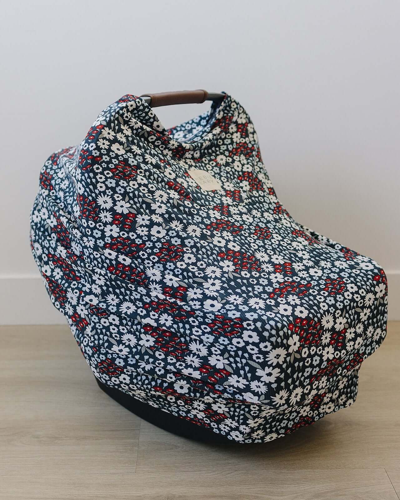 Americana Floral Ribbed Bamboo Multi-Use Cover | Milk & Baby