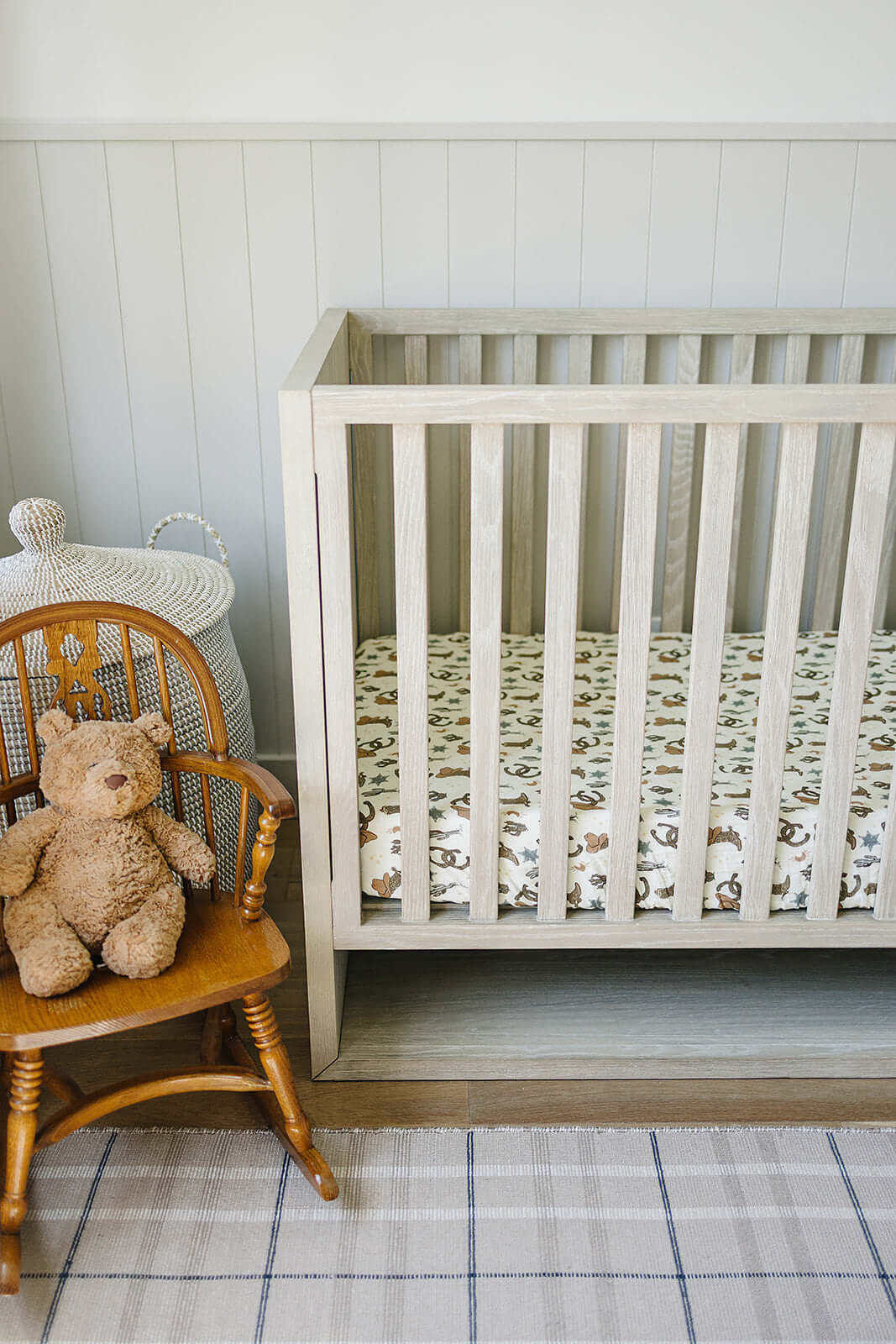 Outlaw Cowboy Muslin Crib Sheet | Milk & Baby