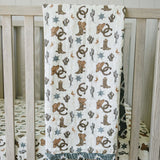 Outlaw Cowboy Muslin Crib Sheet | Milk & Baby