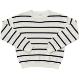 Navy Stripe Adult Knit Sweater | Milk & Baby