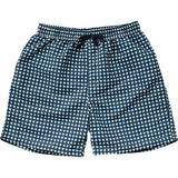Navy Gingham Adult Men's Swim Shorts | Milk & Baby