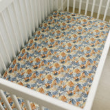 Paradise Palms Muslin Crib Sheet | Milk & Baby