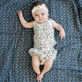 Ruched Floral Bloomer Set | Milk & Baby