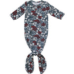 Americana Floral Bamboo Knot Gown | Milk & Baby