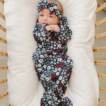 Americana Floral Bamboo Knot Gown | Milk & Baby