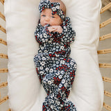 Americana Floral Bamboo Knot Gown | Milk & Baby