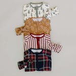 Christmas Plaid Bamboo Head Wrap | Milk & Baby