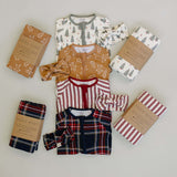 Christmas Plaid Bamboo Stretch Swaddle | Milk & Baby