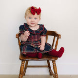 Christmas Plaid Smocked Dress | Milk & Baby