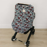 Americana Floral Ribbed Bamboo Multi-Use Cover | Milk & Baby