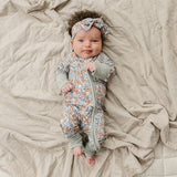 Dainty Meadow Bamboo Zipper | Milk & Baby