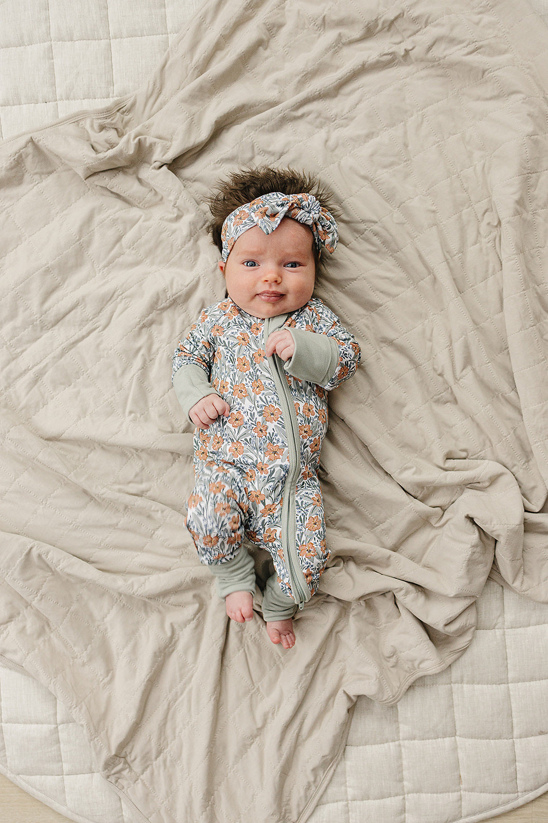 Dainty Meadow Bamboo Zipper | Milk & Baby