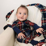 Christmas Plaid Bamboo Zipper | Milk & Baby